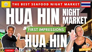 🇹🇭HUA HIN NIGHT MARKET | CRAZY SEAFOOD | HUA HIN THAILAND | PRICES & REVIEW | 4K VLOG (2024)