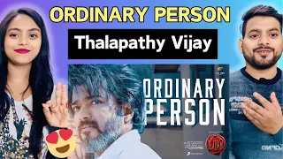 LEO - Ordinary Person Lyric Reaction | Thalapathy Vijay, Anirudh Ravichander, Lokesh Kanagaraj,