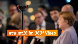 Angela Merkel vor CDU-Parteitag in Essen (360°-Video)