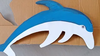 Dolphin making with craft #shorts #shortsfeed #art #ytshorts #youtubeshorts #youtube #dolphin #craft