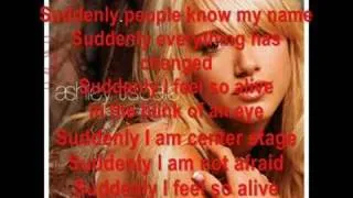 Ashley Tisdale Suddenly (w/lyrics)