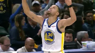 Steph Curry UNSTOPPABLE 5 Straight Three’s, LOGO THREE! Warriors vs Pacers