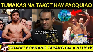 Marquez Tumakas na Takot kay PACQUIAO | USYK Grabe! Alamat Pala ang Tapang!