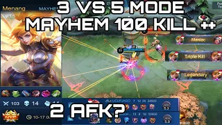 1000 CABLE FANNY AND 100 ++ KILL | DWIWOII PLAY MODE MAYHEM MOBILE LEGENDS