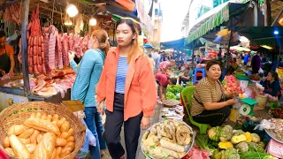Ever seen Cambodian street food at Local Market ? Walk exploring plenty fresh foods