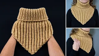 The simplest knitted snood quickly and easily!