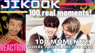 100 MOMENTS where JIKOOK WERE too REAL | REACTION