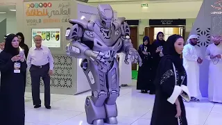 Beware of The world-famous Titan the Robot.