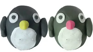 PlayDoh Penguin | How to Make Penguin With Clay | DIY Art Clay | Easy Hand Made Playdough Penguin