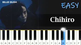 Billie Eilish - CHIHIRO  ~  EASY PIANO TUTORIAL