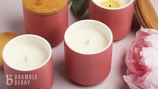 How to Make Peony & Amberwood Candles - Heartfelt Collection | Bramble Berry DIY Kit