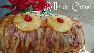 ROLLO DE CARNE CON BBQ | súper jugoso | cocinando con saul