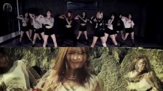 SNSD X PRISTIN MASHUP MIRROR - BLACK WIDOW X CATCH ME IF YOU CAN