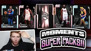 NEW MOMENTS SUPER PACK OPENING!! HIGHEST OVERALL PULL! (NBA 2K19 MYTEAM)
