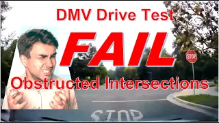 DMV Drive Test FAIL - Obstructed Intersections & Lane Change Trouble