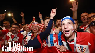 Croatian fans react after shocking 3-0 victory over Argentina