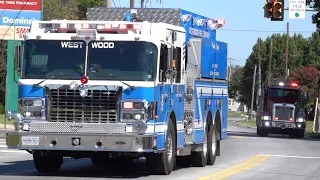 Tankers Responding to a 5th Alarm Working Building Fire - Oxford Borough 9/14/23