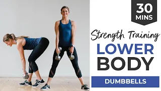 30-Minute LEG WORKOUT At Home with Dumbbells