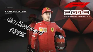 F1 2019 Keyboard Test, 101% difficulty without flashbacks (RUS/ENG)
