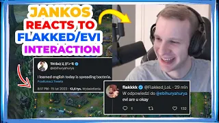 Jankos Reacts to Flakked and EVI Interaction on Twitter 👀