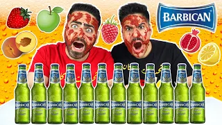 تحدي تذوق مشروبات الشعير ( باربيكان ) بنكهات متنوعة والعقاب ؟؟ Barbican Drink CHALLENGE