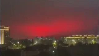 Apocalyptic Blood Red Sky Leaves The Residents Of Zhoushan In China Terrified. May 7, 2022