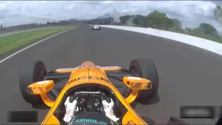 INDY 500 ALONSO ABANDON RACE FUCKING HONDA ENGINE