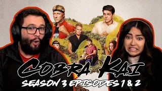 Cobra Kai Season 3 Ep 1 & Ep 2 First Time Watching! TV Reaction!!