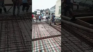 cách đổ bê tông sàn mái