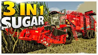 3 IN 1 SUGAR // This Machine Is TOO GOOD // Farming Simulator 22 Gameplay