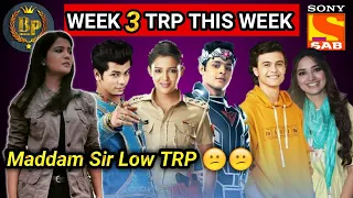 Sony Sab Trp Week 3 | Maddam Sir Trp Week 3 | Sab TV Trp Week 3 | Hero Trp Week 3 |Aladdin Trp Week3