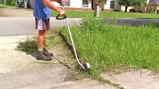 5 OVERGROWN lawns I tamed in 10 minutes. Satisfying timelapses!!