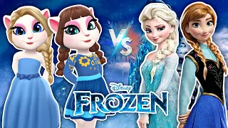 My Talking Angela 2 - New Update Gameplay 💖✨/ Recreating Frozen Anna And Elsa ❄️