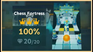 「Rolling Sky」Chess Fortress「Level 56」| ★★★★★