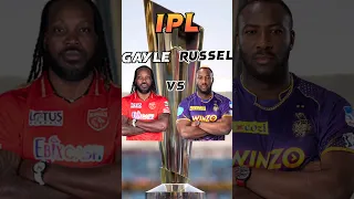 Chris gayle vs andrew russell #shorts #youtubeshorts #ipl
