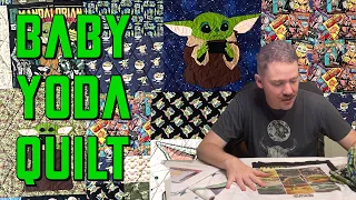 Baby Yoda Quilt! "Bone Broth For the Little One" | The Mandolorian Slash Baby Yoda Quilt