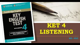 KET 4 | TEST 1 | LISTENING | CAMBRIDGE | ENGLISH WITH HAOHAO CHANNEL