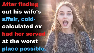 After finding out about wife's affair, cold & calculated ex had her served at the worst place.