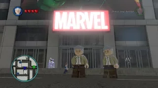 Lego Marvel Superheroes - Saving all Stan Lee's in Manhattan - Free Roam Mode!!!!!