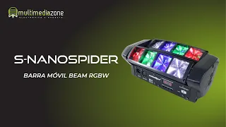 S-NANOSPIDER - Barra Móvil Beam RGBW SCHALTER