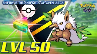 GO BATTLE LEAGUE l LVL 50 FULL ANALYSIS l SHIFTRY IS THE ANTI-META OF OPEN ULTRA LEAGUE!