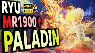 SF6: Paladin  Ryu MR1900 over  VS Ed | sf6 4K Street Fighter 6