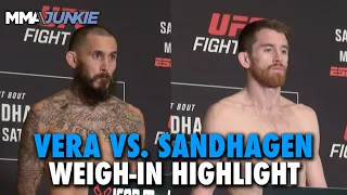 UFC on ESPN 43: 'Chito' Vera, Cory Sandhagen First to Make Weight