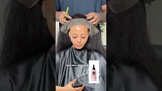 Quick and easy way to correct over bleached frontal in less than 1 min #louisihuefo #shorts