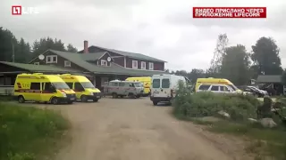 Видео с места гибели детей в Карелии