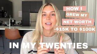 How I grew my net worth from -$15k to $100k so far in my twenties! Net worth update Sept 2023 ⭐️