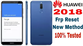 Huawei 2018 Android 7.1/8.0 Frp Unlock | Bypass Google Account  100% New Method