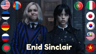 Enid Sinclair in different languages meme // Wednesday