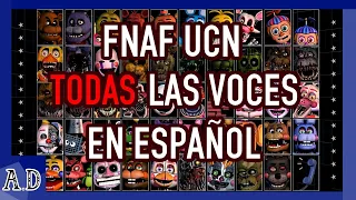 Todas las voces de FNAF en ESPAÑOL | Five Nights at Freddy´s Ultimate Custom Night Fandub en Español