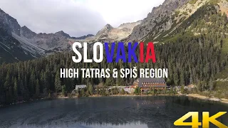 Slovakia Vysoké Tatry and Spiš | 4K Drone Video